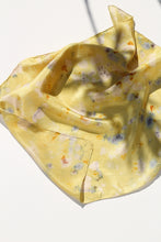 Small botanically dyed silk scarf- SALE