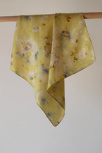 Small botanically dyed silk scarf- SALE