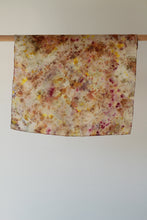 Small botanically dyed silk scarf- SALE