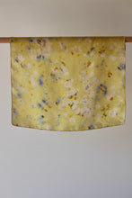 Small botanically dyed silk scarf- SALE