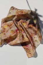 Small botanically dyed silk scarf- SALE