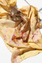 Large Botanically dyed silk scarf-SALE