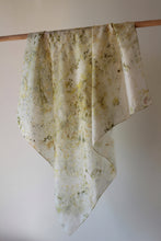 Large Botanically dyed silk scarf -SALE