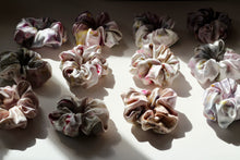 Bundle dyed silk satin scrunchies - SALE