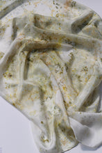 Large Botanically dyed silk scarf -SALE