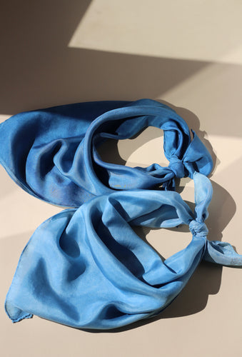 Indigo Silk Scarf