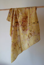 Large Botanically dyed silk scarf-SALE