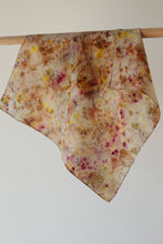 Small botanically dyed silk scarf- SALE