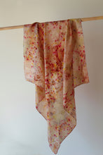 Large Botanically dyed silk scarf- SALE