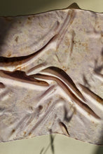 Botanically dyed silk scarf