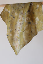 Small botanically dyed silk scarf- SALE