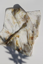 Small botanically dyed silk scarf- SALE