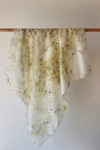 Large Botanically dyed silk scarf -SALE
